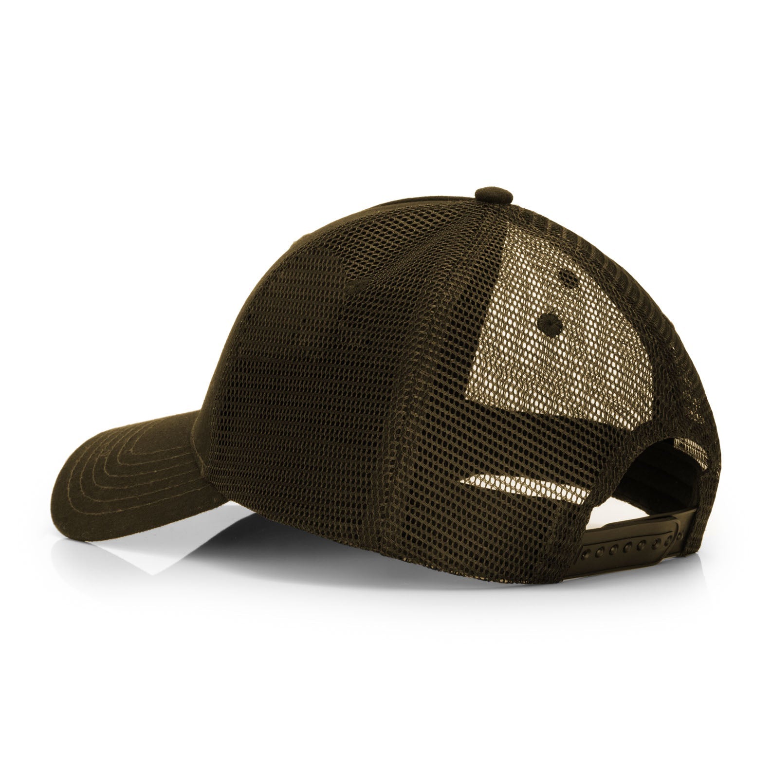 Olive green mesh trucker hat from New Forest Country Sport for stylish country clothing