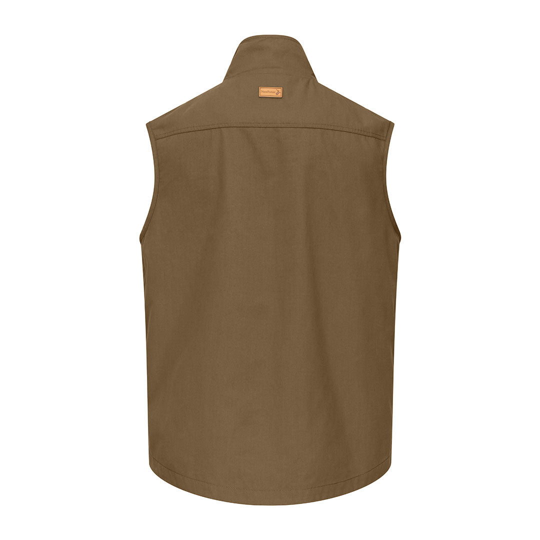 Olive green sleeveless vest is the New Forest Explorer Gilet for outdoor adventurers