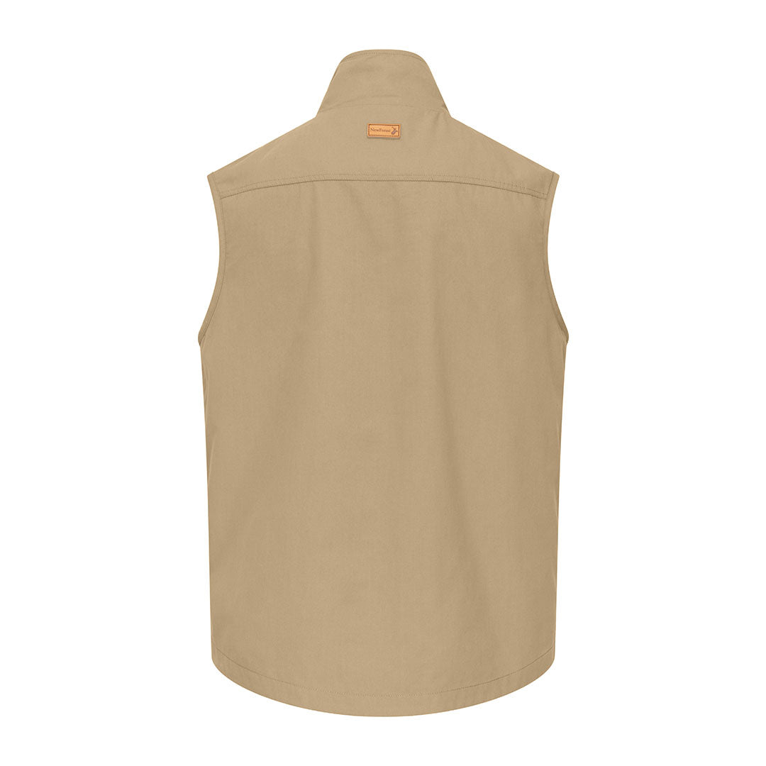 Khaki sleeveless vest from the New Forest Explorer Gilet collection for outdoor adventures