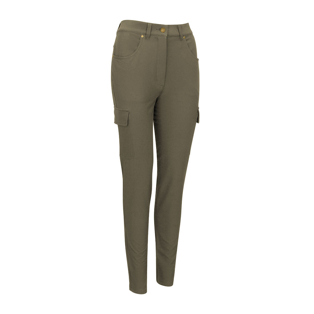 Olive green cargo pants from New Forest Ladies Outdoor Stretch Trousers collection