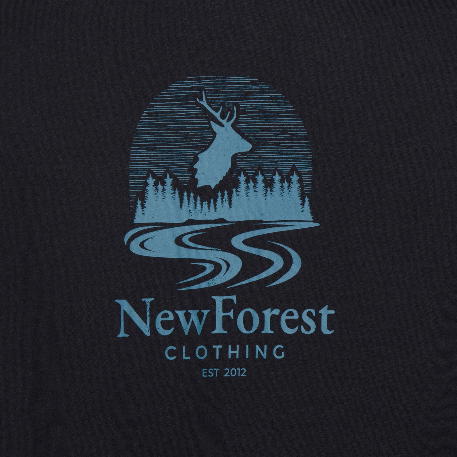 New Forest Logo T-Shirt showcasing stylish forest logo for country clothing lovers