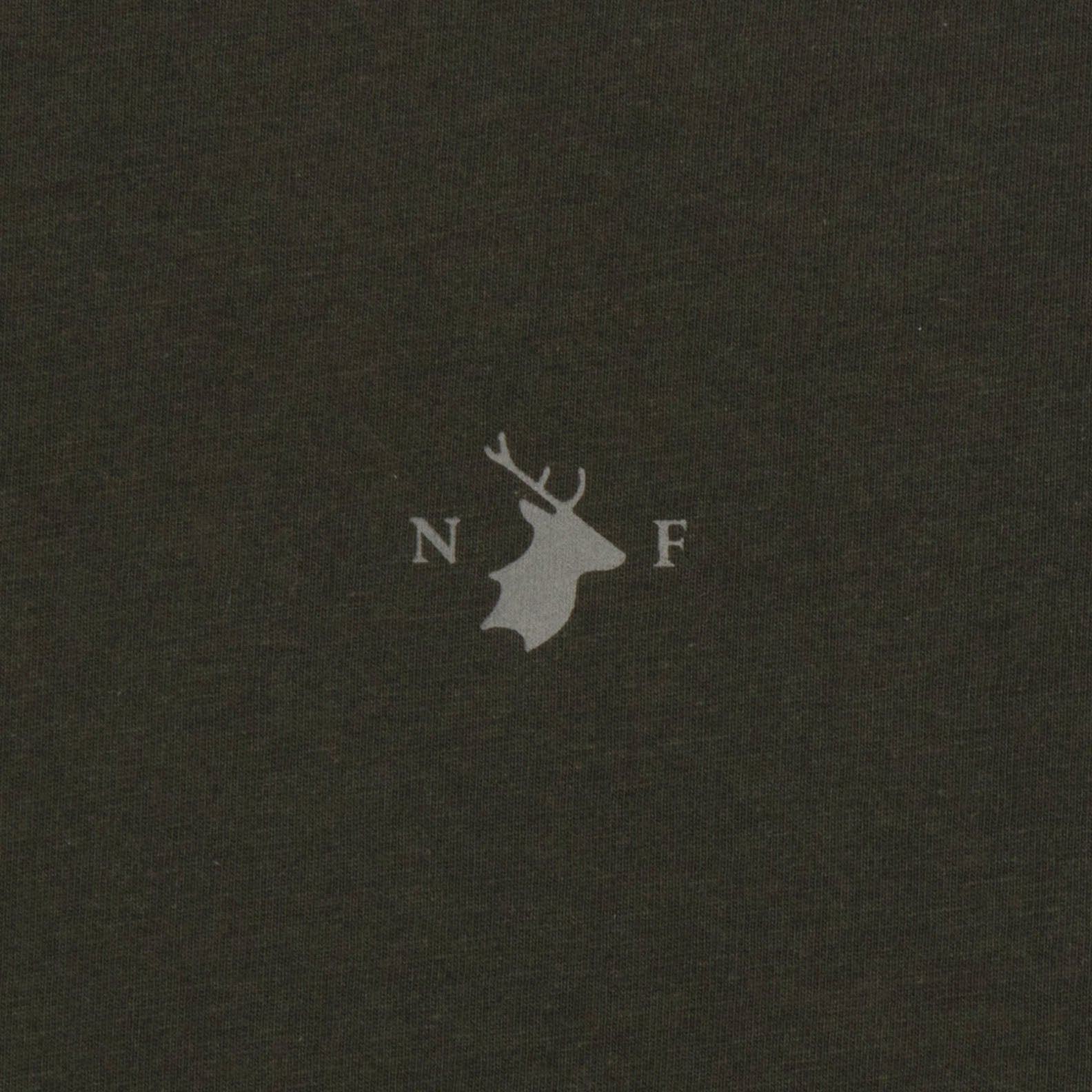 Deer head logo on New Forest long sleeve t-shirt design for a stylish look