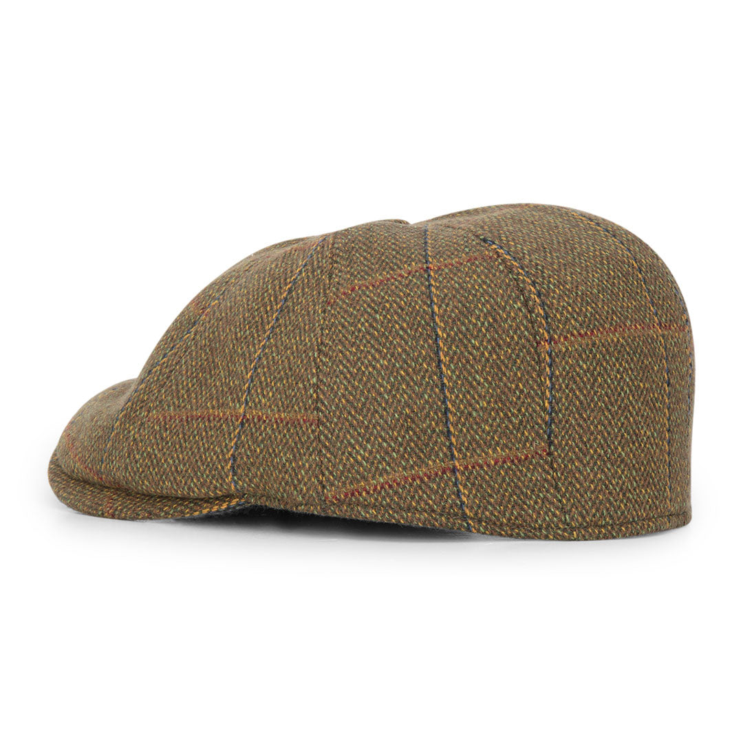 Brown tweed flat cap from New Forest, a stylish baker boy hat for any occasion