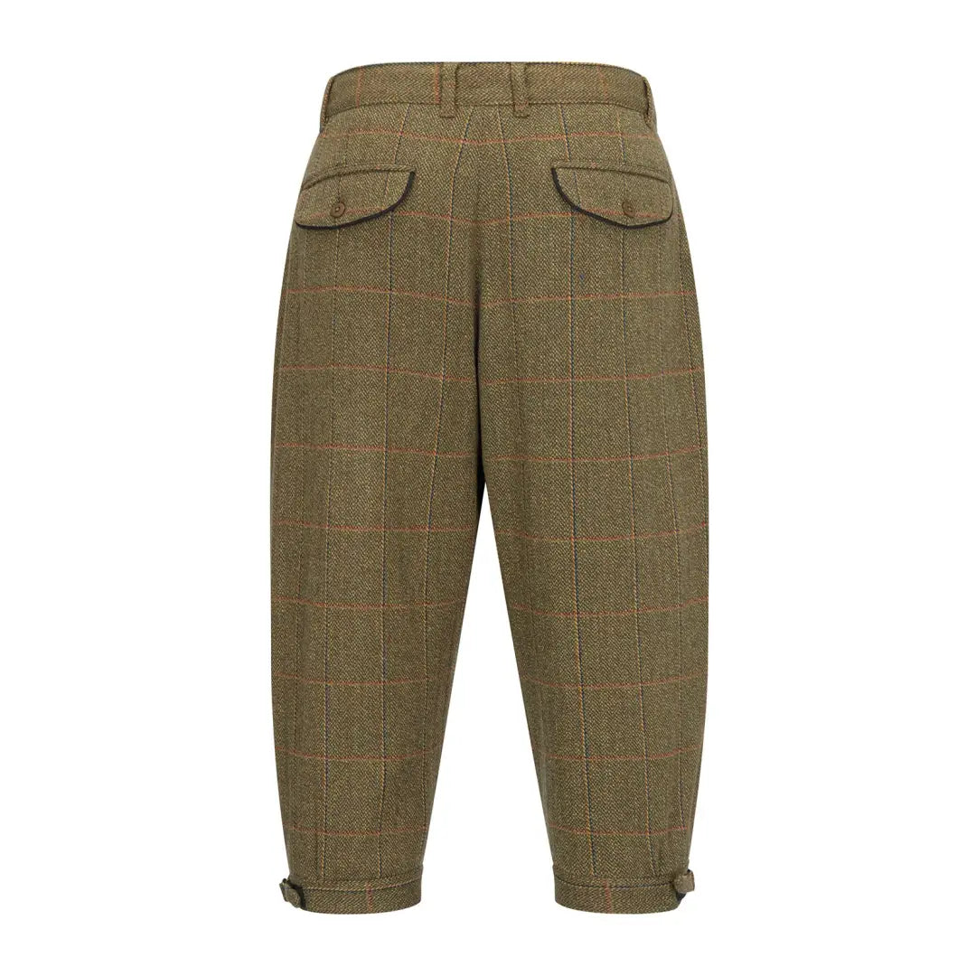 Olive green tweed knickerbockers with plaid, perfect for New Forest Maverick Waterproof style