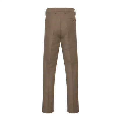 Khaki Forest Moleskin Trousers featuring belt loops and back pockets for a stylish look