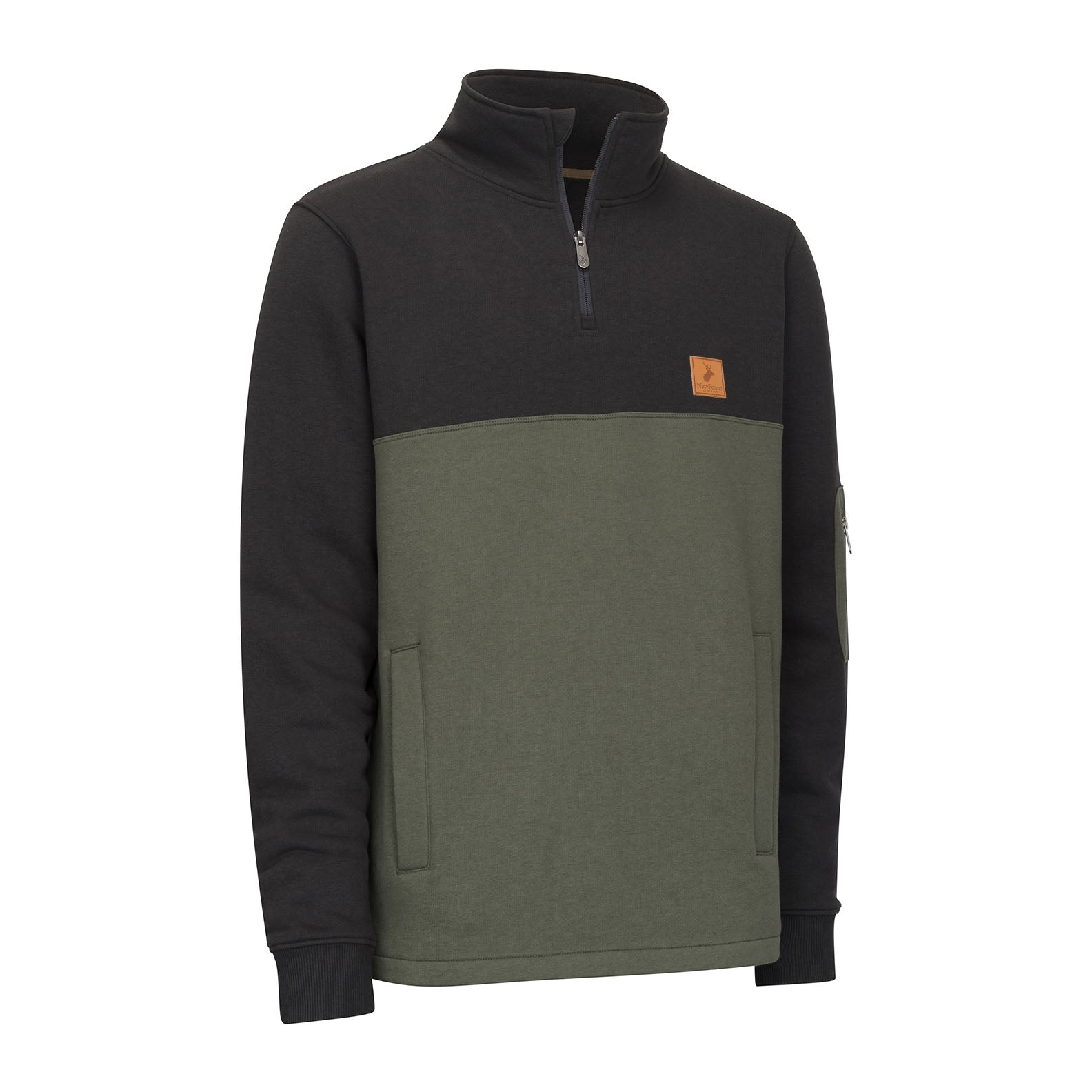 Two-tone New Forest Osprey Quarter Zip Jumper for stylish comfort and warmth