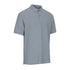 Gray short-sleeved New Forest Pique Polo Shirt with collar and buttons