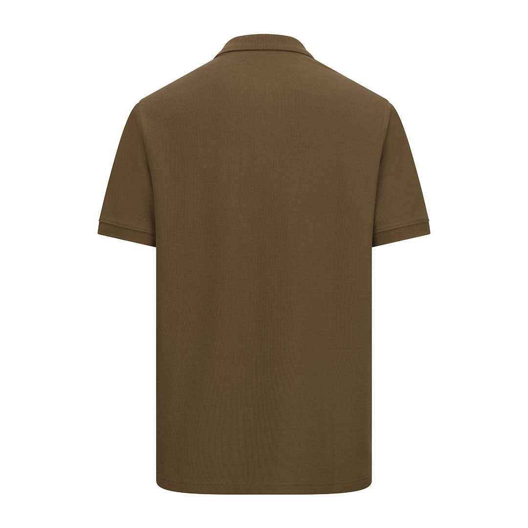 Olive green New Forest Pique Polo Shirt, perfect for casual style and comfort