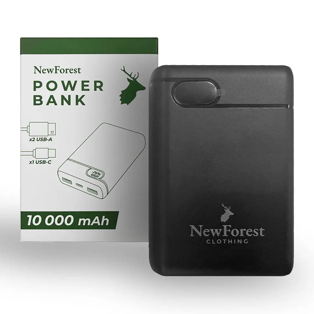 New Forest Power Bank, 10,000 mAh capacity, perfect for on-the-go power needs