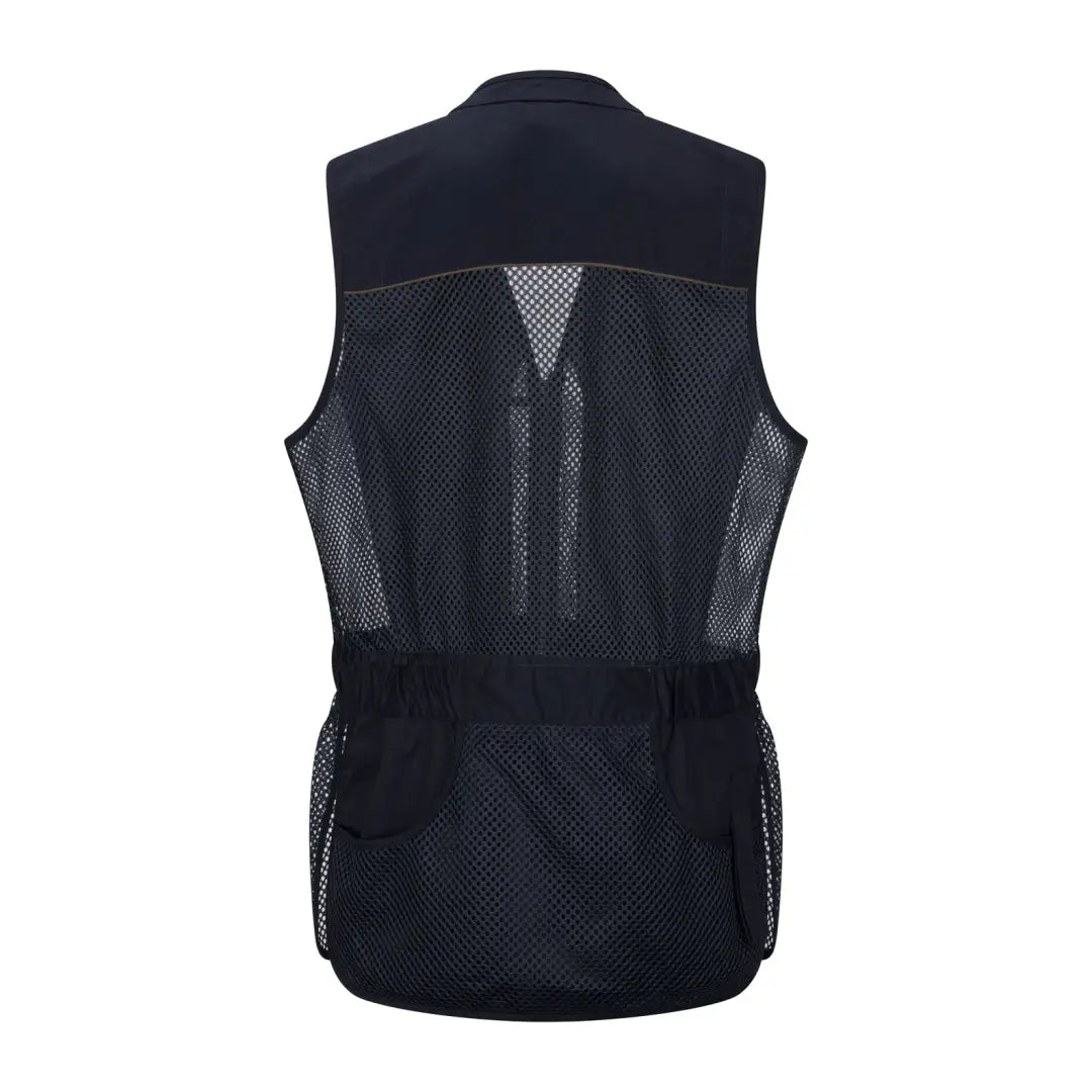 Black mesh-backed New Forest Skeet Vest featuring multiple pockets for effortless storage