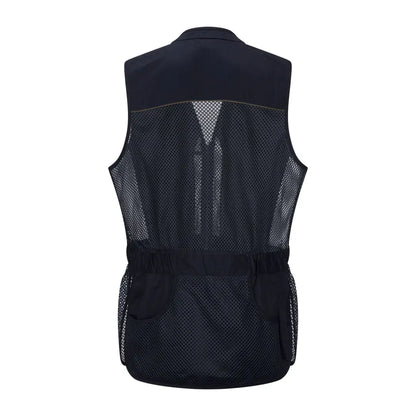 Black mesh-backed New Forest Skeet Vest featuring multiple pockets for effortless storage