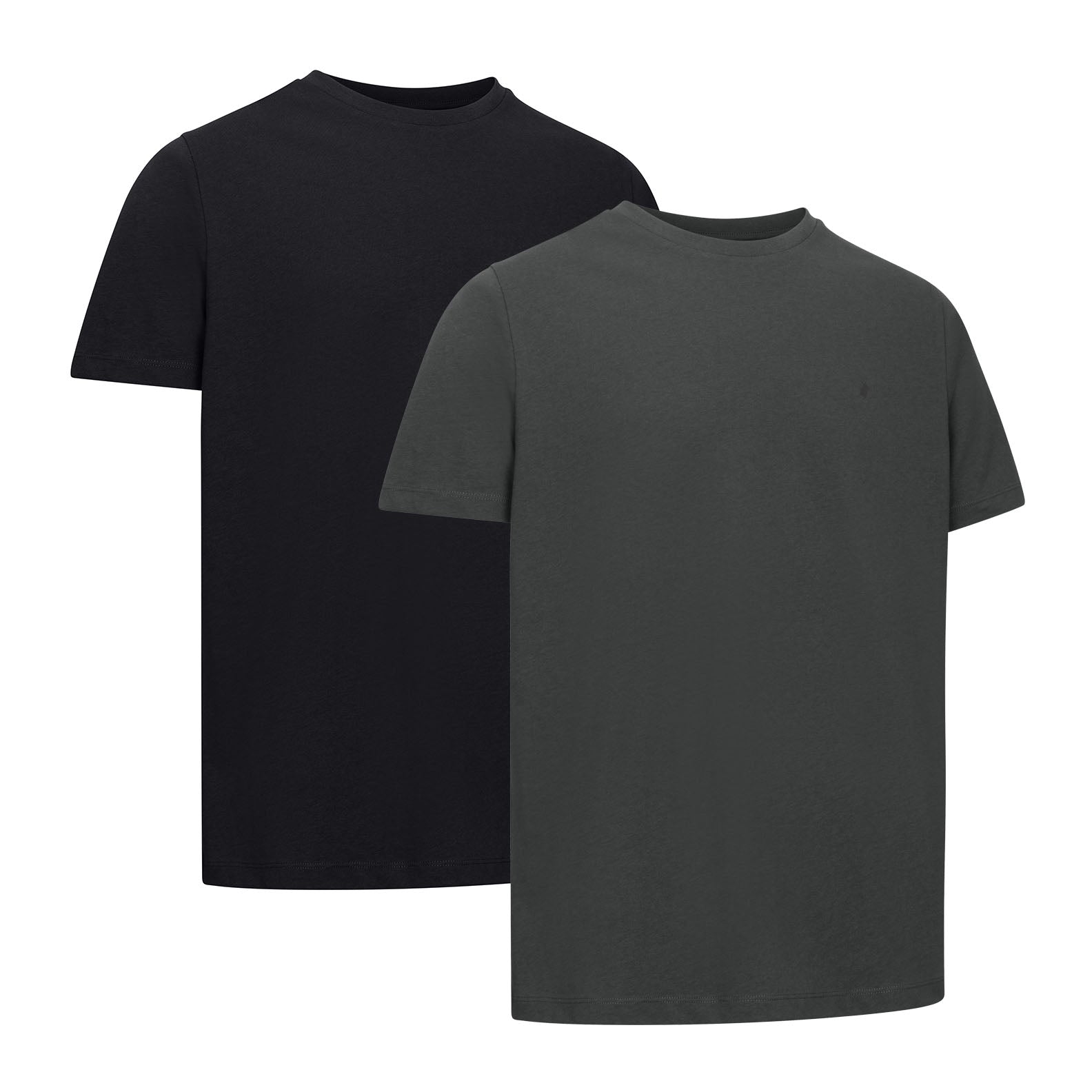 Two plain t-shirts from the New Forest T-Shirt 2-Pack for country clothing lovers