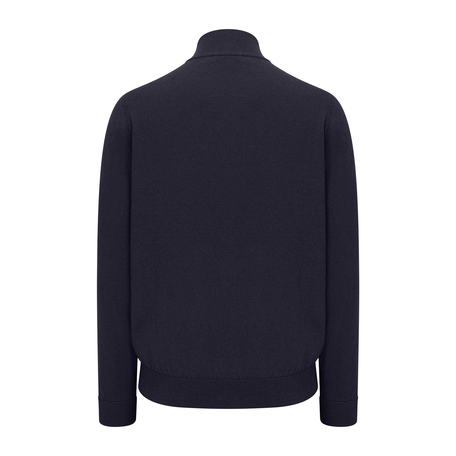 Navy blue zip neck jumper from New Forest, perfect for cozy, casual style