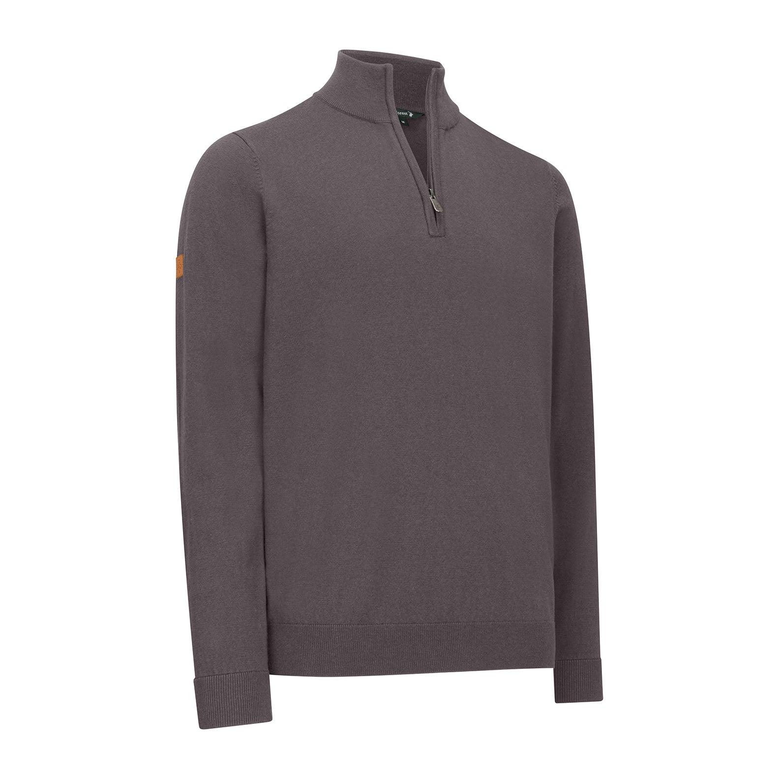 Stylish Gray quarter-zip sweater from New Forest Zip Neck Jumper collection