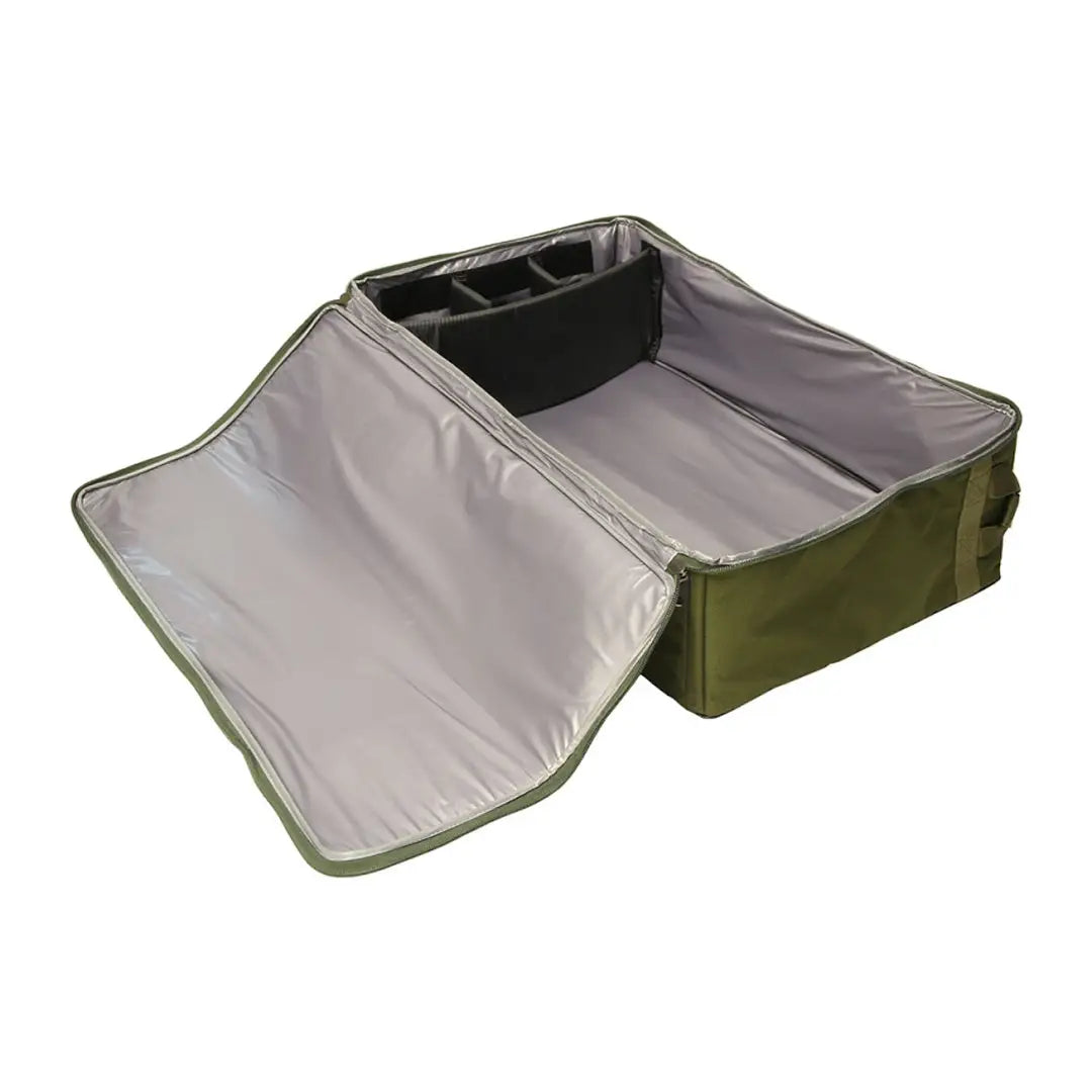 Soft-sided NGT Bait Boat Bag with zippered lid, perfect for outdoor or camping adventures