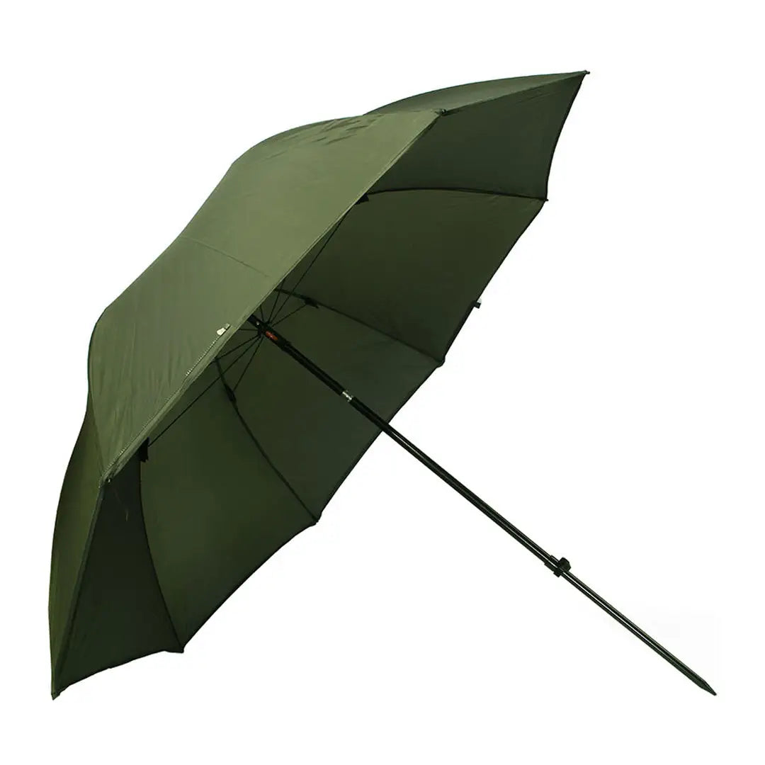 Green NGT brolly with tilt function and extended handle for ultimate shade