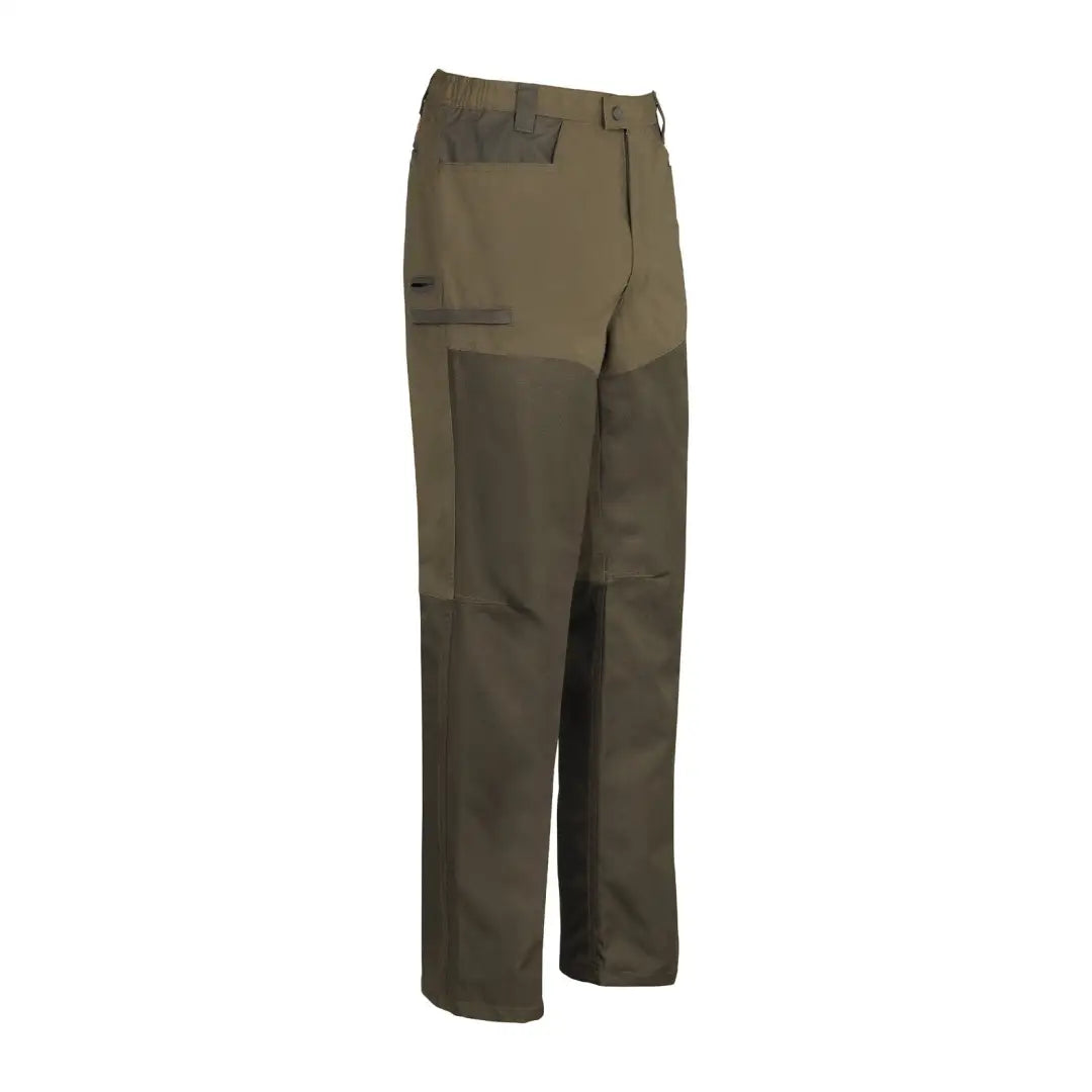 Rugged Olive Green Percussion Imperlight Reinforcement Trousers with reinforced knees