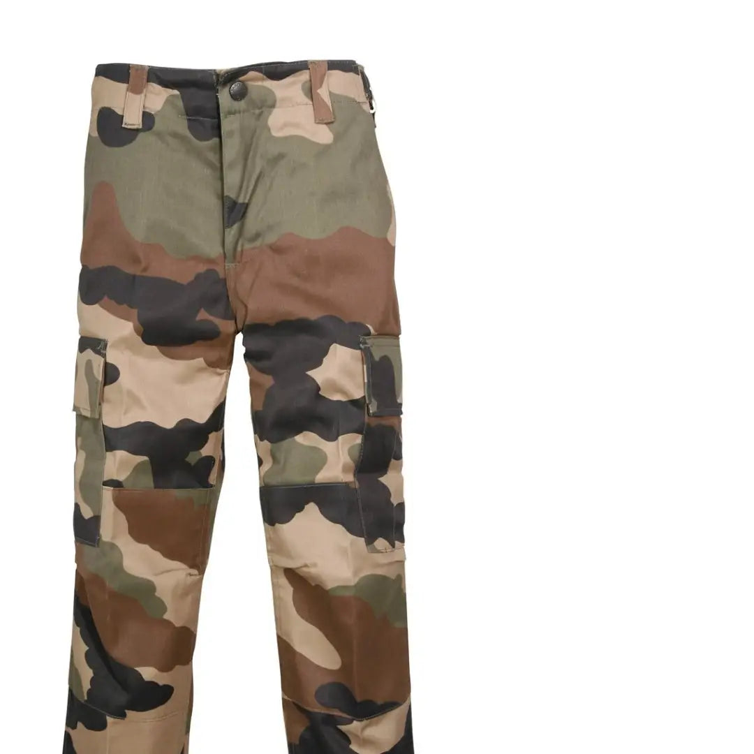 Percussion Childrens BDU Camo Trousers in cool woodland pattern for stylish kids