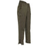 Olive green Percussion Marly Trousers with side pocket and ankle zippers