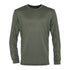 Olive green long-sleeved crew neck t-shirt from Percussion Megadry Base Layer collection