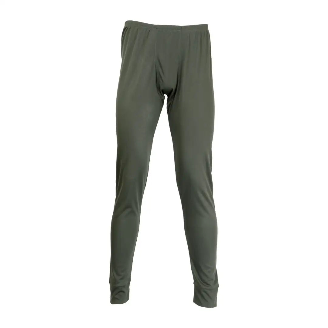 Olive green Megadry Long John pants for cozy warmth and comfort anytime