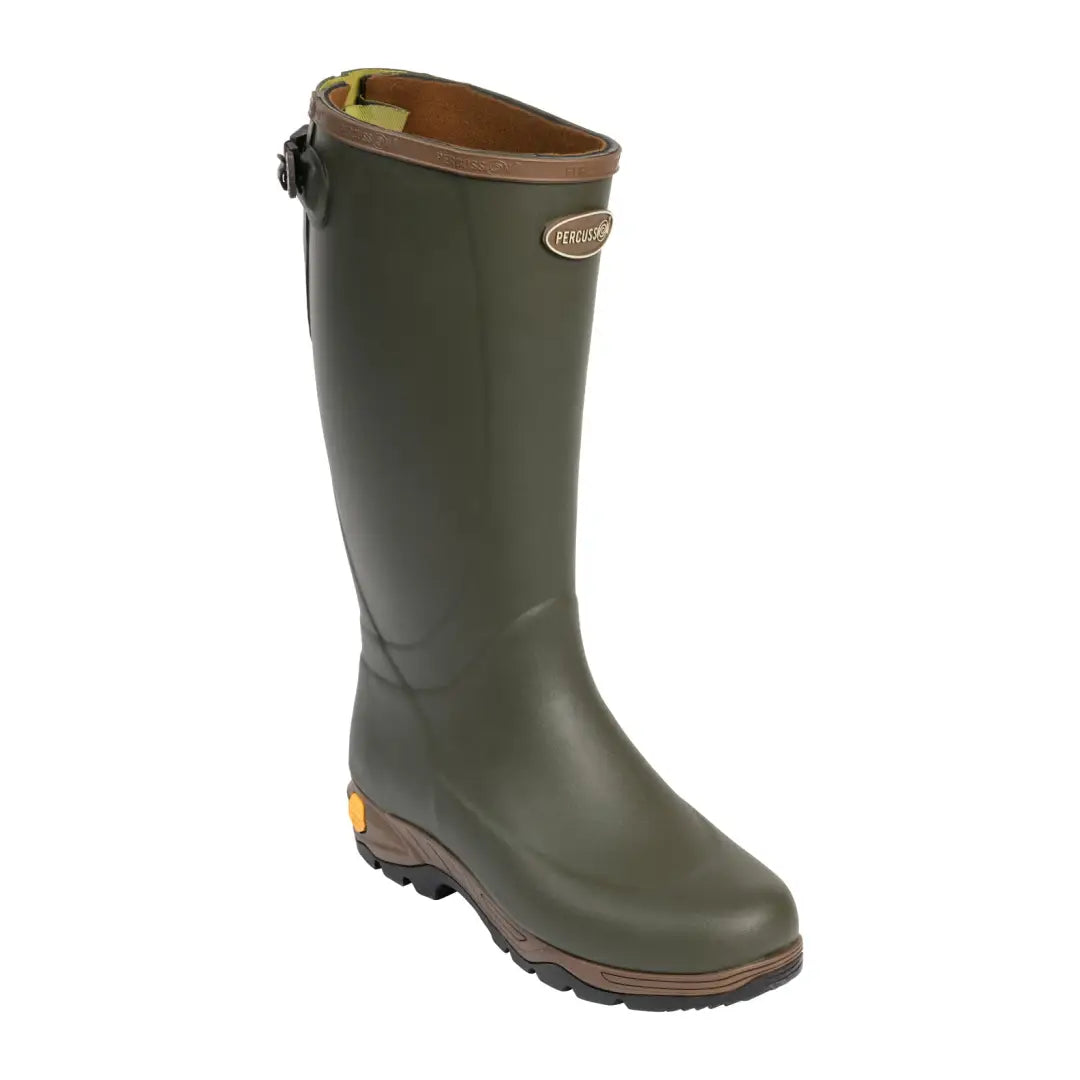 Green Percussion Neoprene SPS Oxford Wellington Boots perfect for country clothing and outdoors