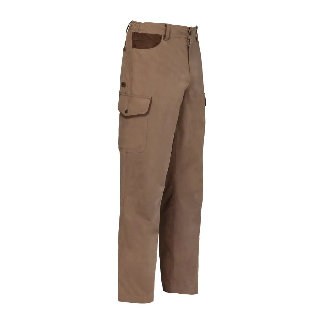 Khaki cargo pants with pockets, perfect for your Percussion Rambouillet Original style