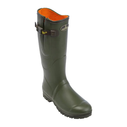 Green Percussion Sologne Neoprene Wellington Boot with adjustable side strap