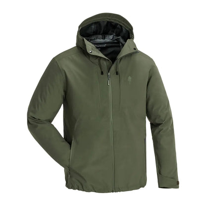 Olive green Pinewood Abisko Telluz Jacket, a stretchy lightweight 3-layer jacket