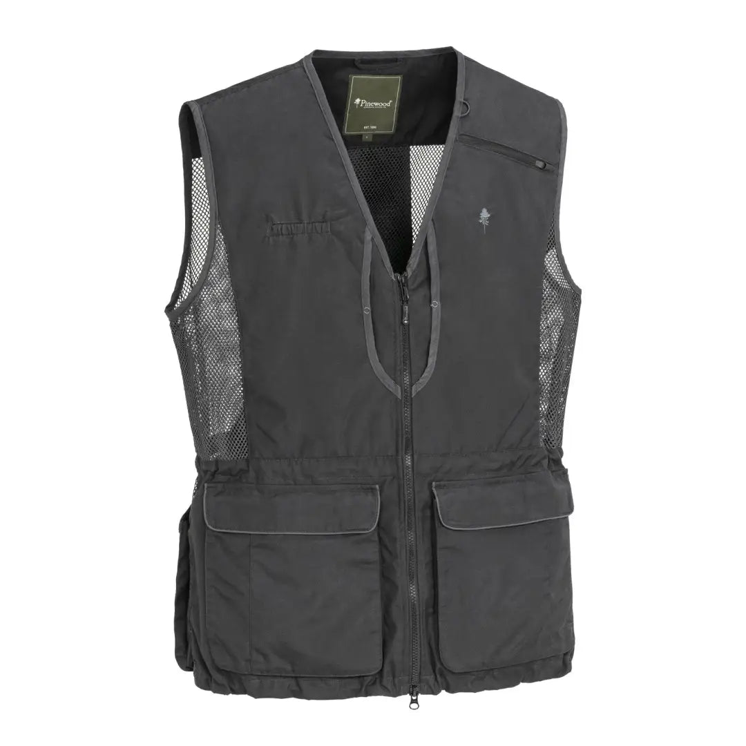 Dark gray Pinewood Dog Sports Vest 2.0 with pockets and mesh for dog sports fun