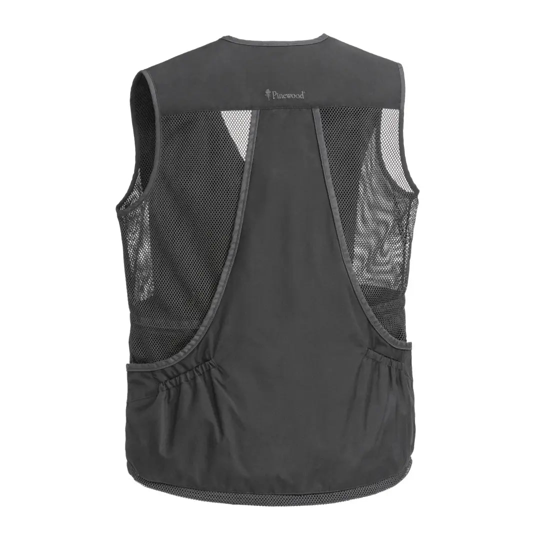 Dark gray Pinewood Dog Sports Vest 2.0 with mesh panels and pockets for dog sports