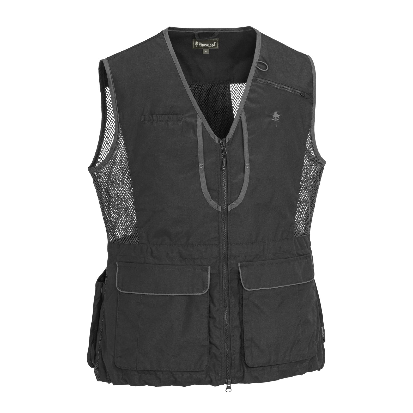 Black mesh-paneled Pinewood Ladies Dog Sport Vest 2.0 perfect for dog sport activities