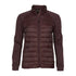 Burgundy quilted Pinewood Ladies Finnveden Hybrid Power Fleece Jacket with zipper