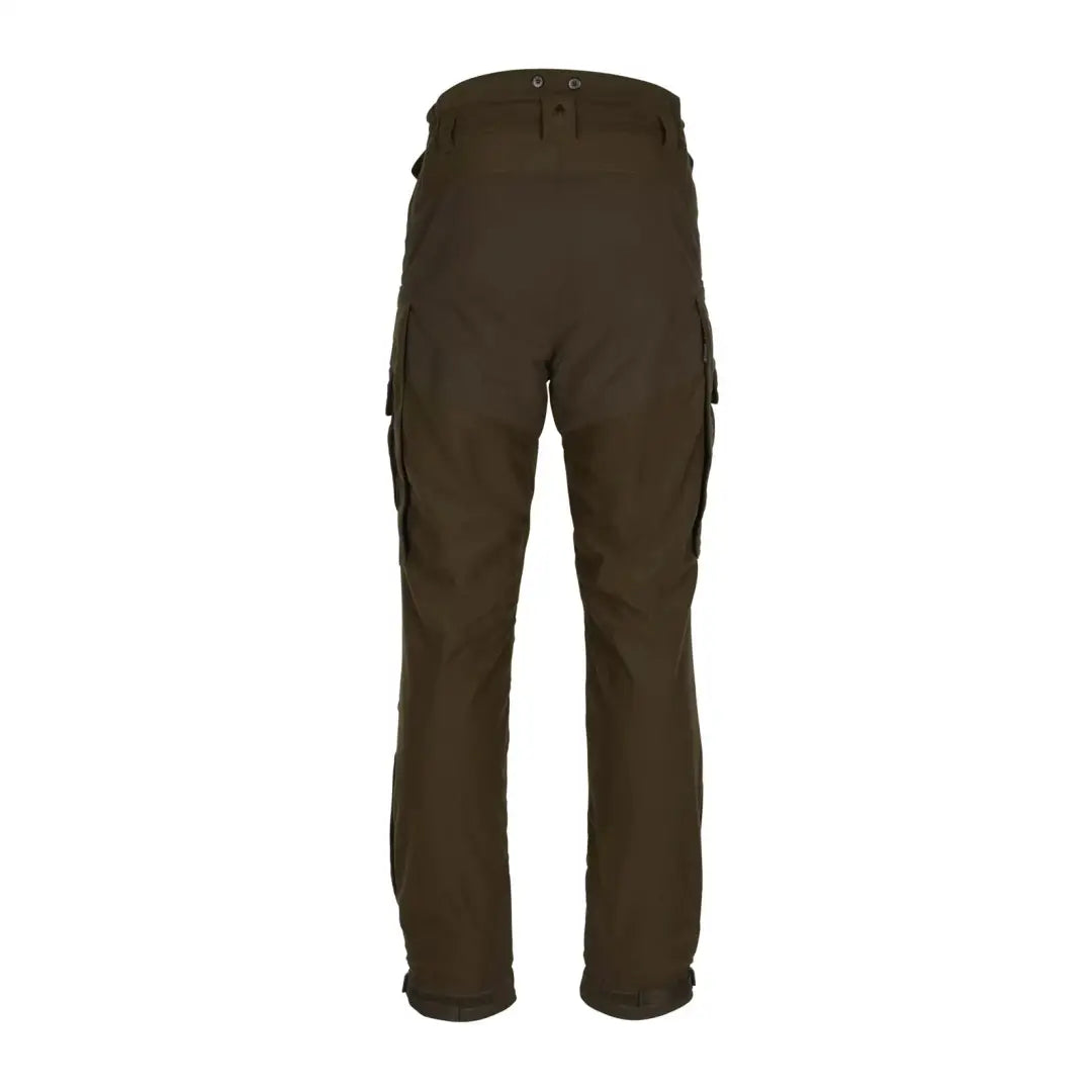 Dark brown Pinewood Smaland Forest Trousers with side pockets for outdoor adventures