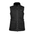 Black zippered Pinewood Women’s Dog Sports Trainer Vest with pockets and high collar for added comfort