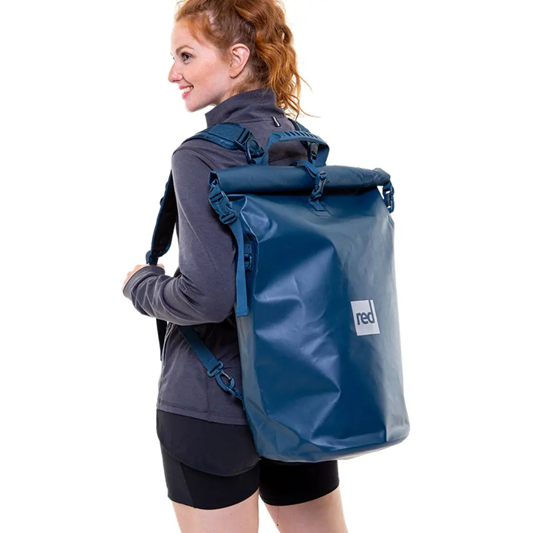 Blue waterproof roll-top dry bag backpack for fuss-free adventures and reliable protection