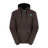 Brown hooded sweatshirt with half-zip, perfect for cosy southern days and chilly autumn vibes