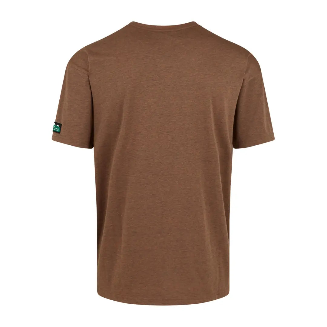 Brown short-sleeved Ridgeline Basis T-Shirt in traditional cotton for country clothing lovers