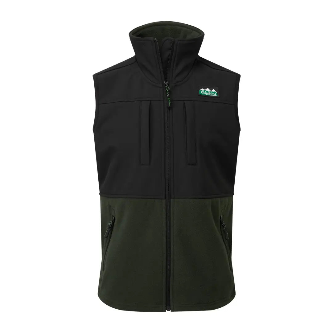 Two-tone sleeveless zip-up Ridgeline Kids Hybrid fleece gilet, a great kids piece