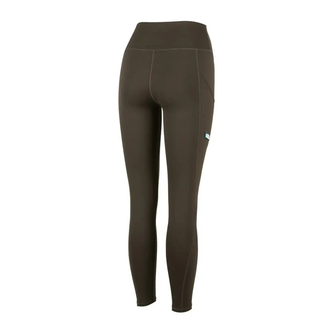 Dark olive green Ridgeline Ladies Infinity Leggings provide versatility with a comfy high waistband