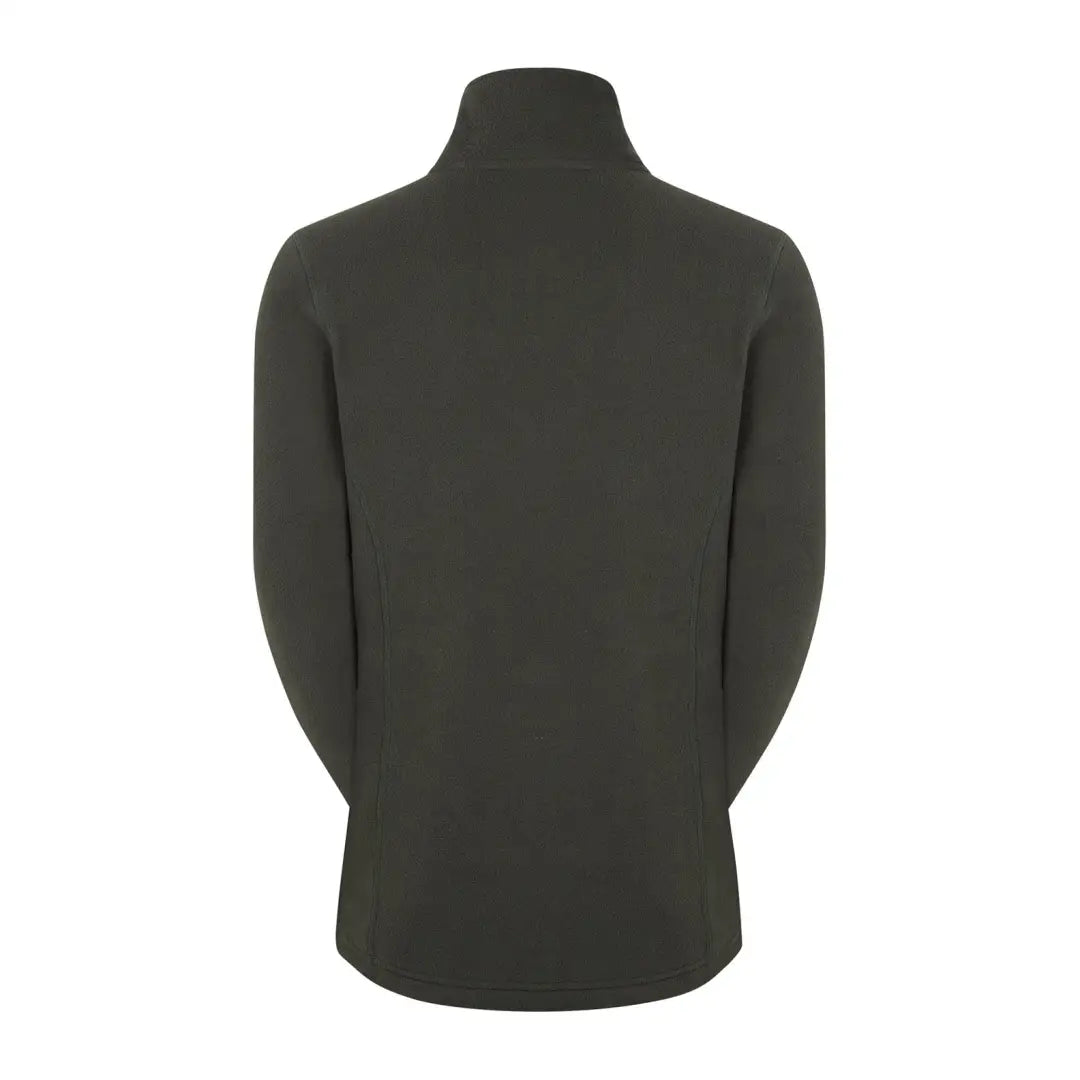 Dark green turtleneck sweater back view, perfect for country clothing and outdoor hunting