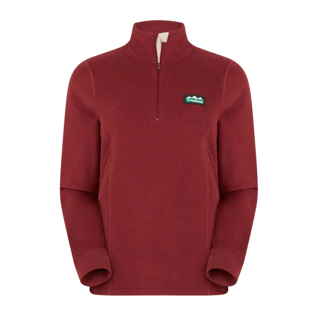 Red Ridgeline Ladies Narvik Fleece pullover, perfect for country clothing and outdoor adventures