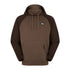 Brown hooded sweatshirt with logo, perfect for a cozy day in the North Island hoodie