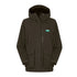 Dark green Ridgeline Ladies Rhea Jacket with pockets and teal logo on the chest