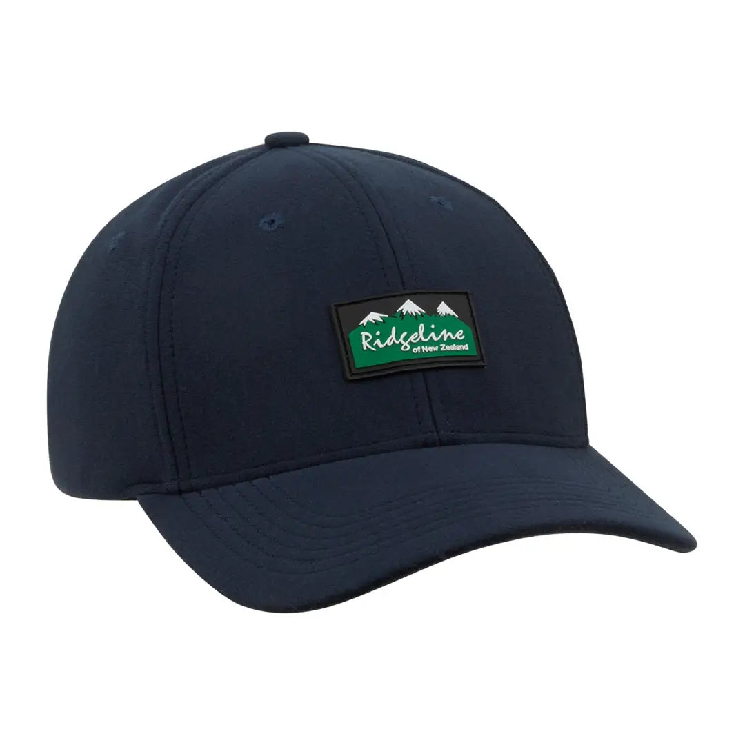 Navy blue Monsoon Classic Cap featuring a green Ridgeline logo patch