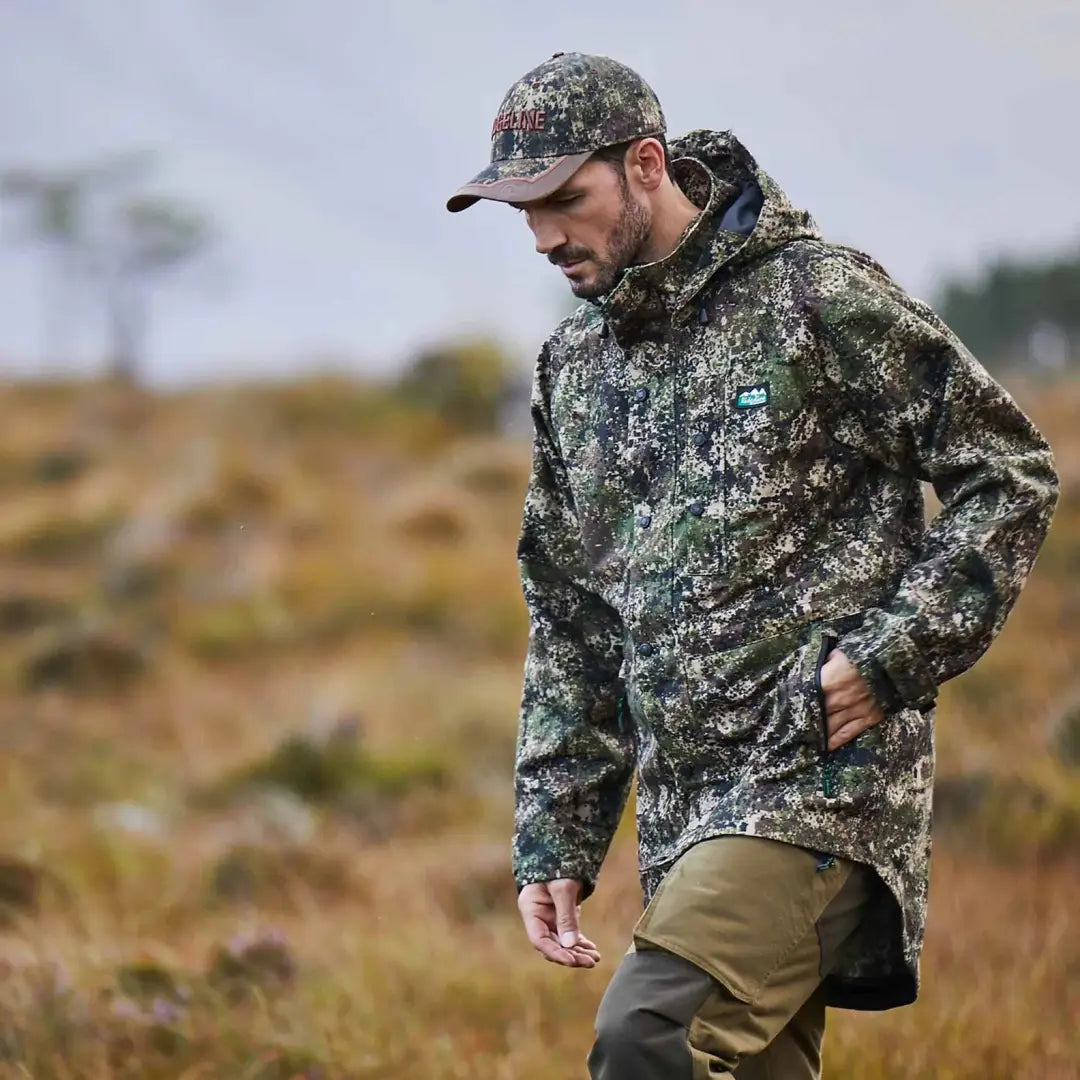 Man wearing Ridgeline Monsoon Classic Waterproof Jacket in outdoor setting