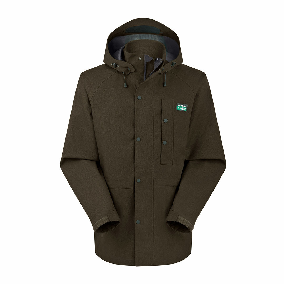 Olive green hooded Ridgeline Monsoon Light Jacket perfect for outdoor adventures