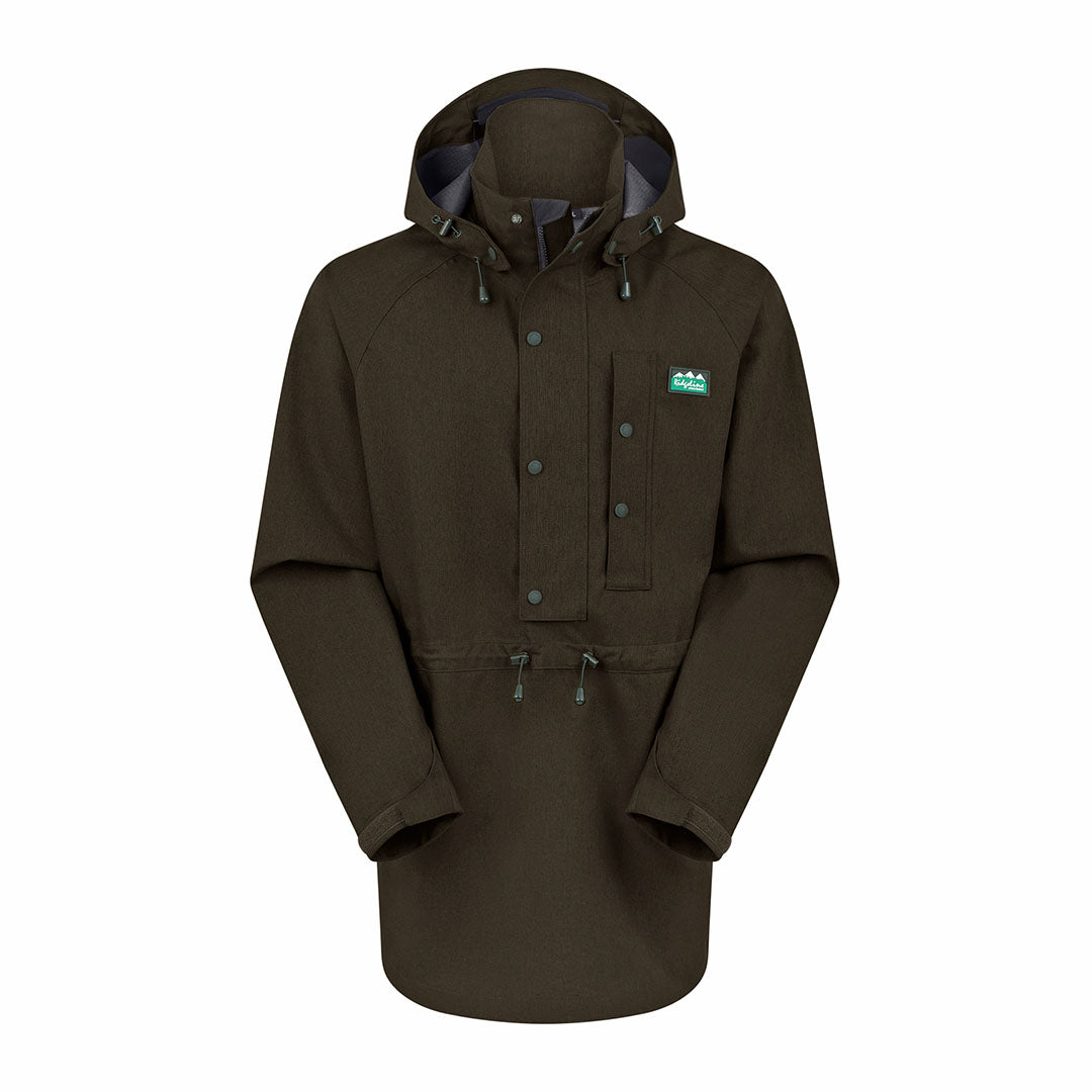 Olive green hooded anorak from the Ridgeline Monsoon Light Smock collection