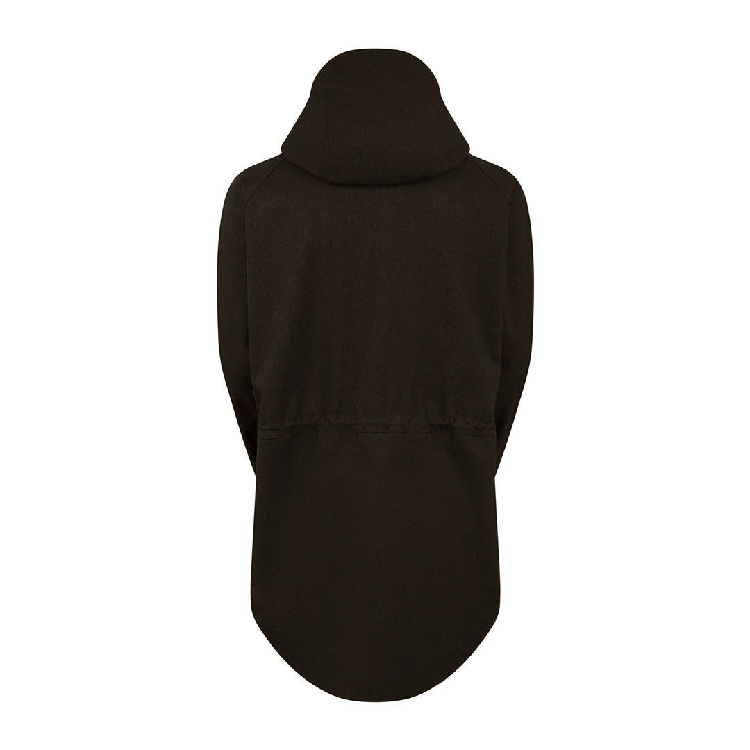 Dark hooded parka featured in the Ridgeline Monsoon Light Smock for stylish protection