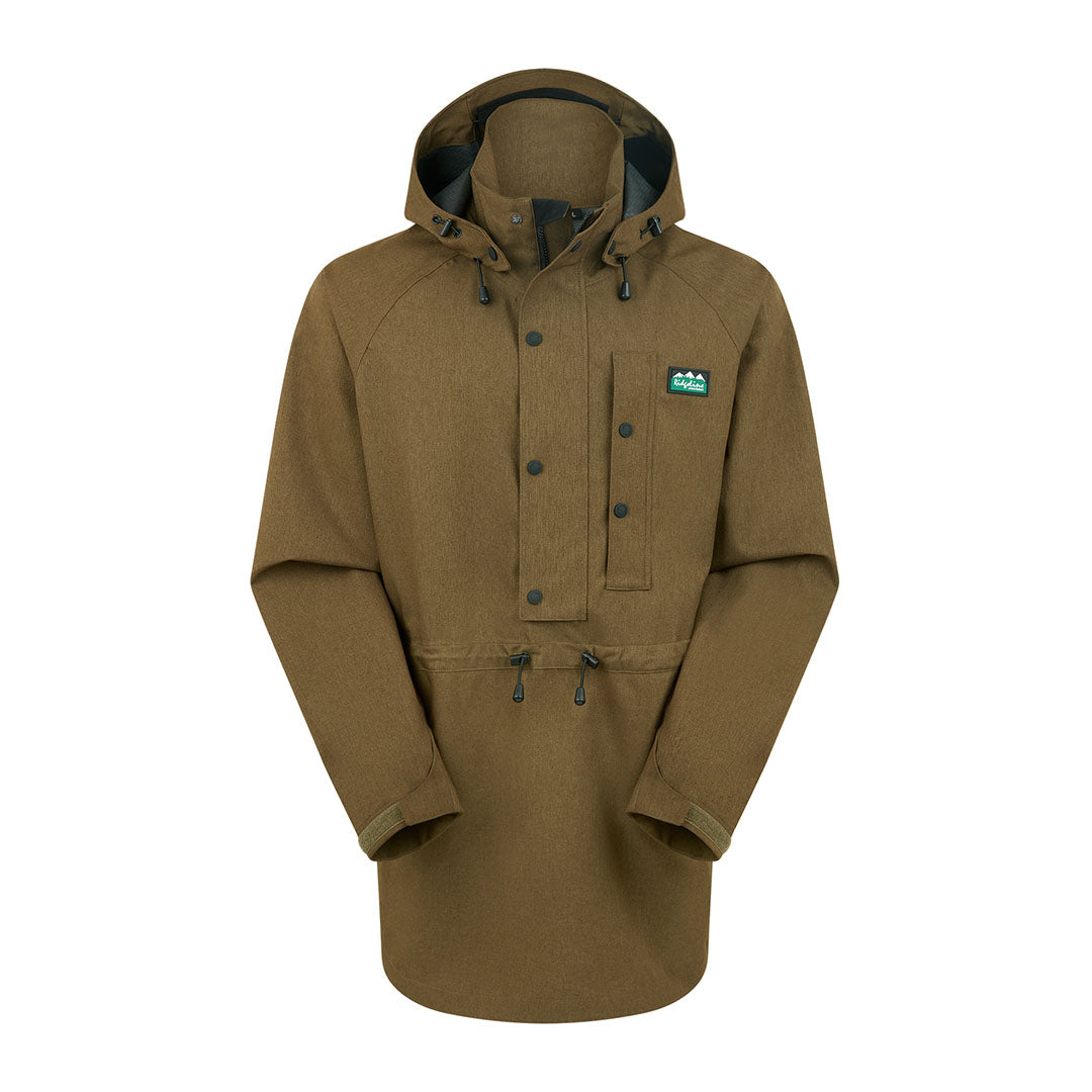 Brown hooded anorak from the Ridgeline Monsoon Light Smock for stylish outdoor adventures